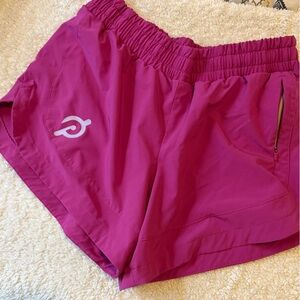 Peloton Fuchsia Athletic Shorts